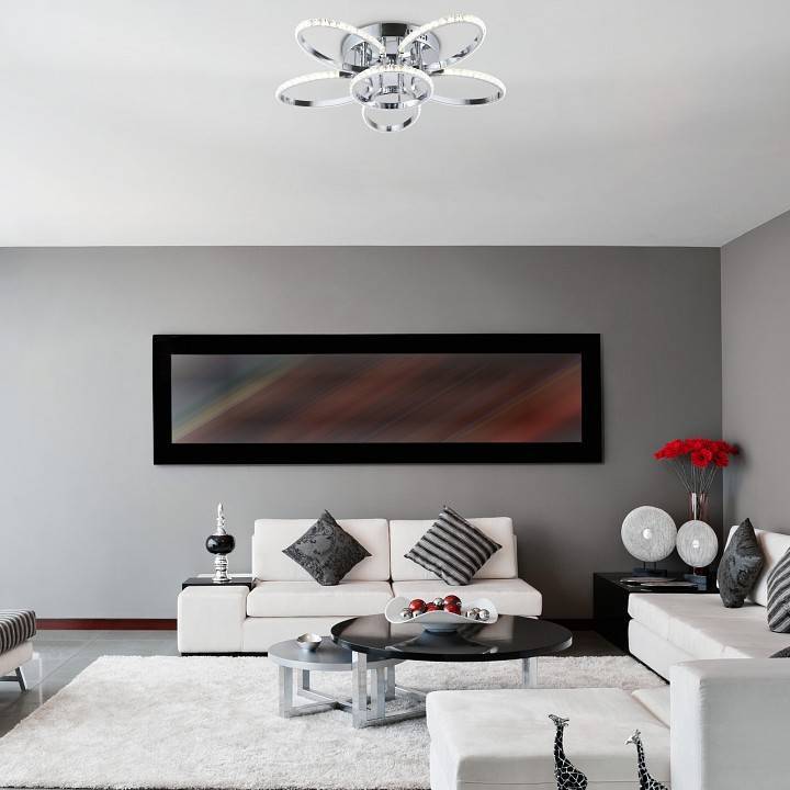 Потолочный светодиодный светильник Eurosvet Soul 90098/6 хром 90098/6