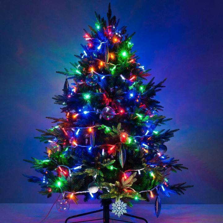 Гирлянда Нить Eurosvet 10м 100LED мультиколор с эффектом мерцания IP65 400-101