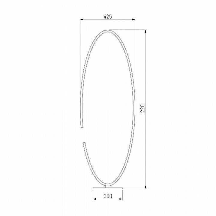 Торшер Eurosvet Gap 80415/1 сатин-никель 65W
