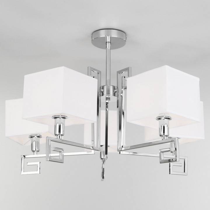 Люстра на штанге Eurosvet Alma 60115/5 хром 60115/5