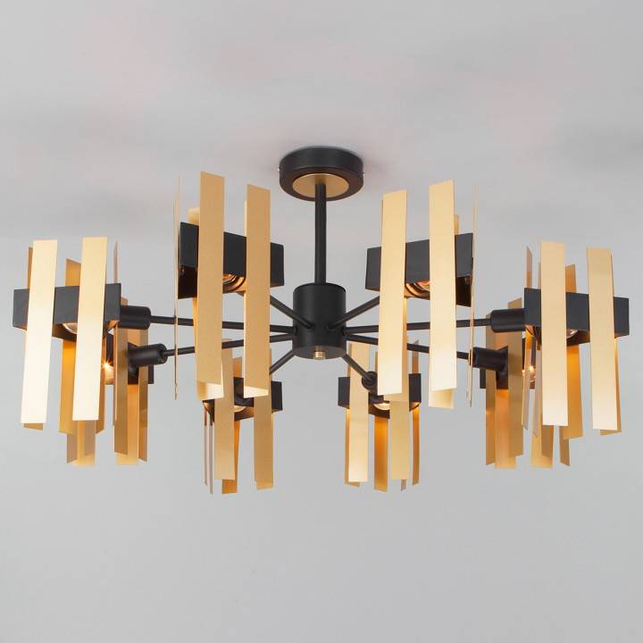 Люстра на штанге Eurosvet Spada 70116/8 черный 70116/8