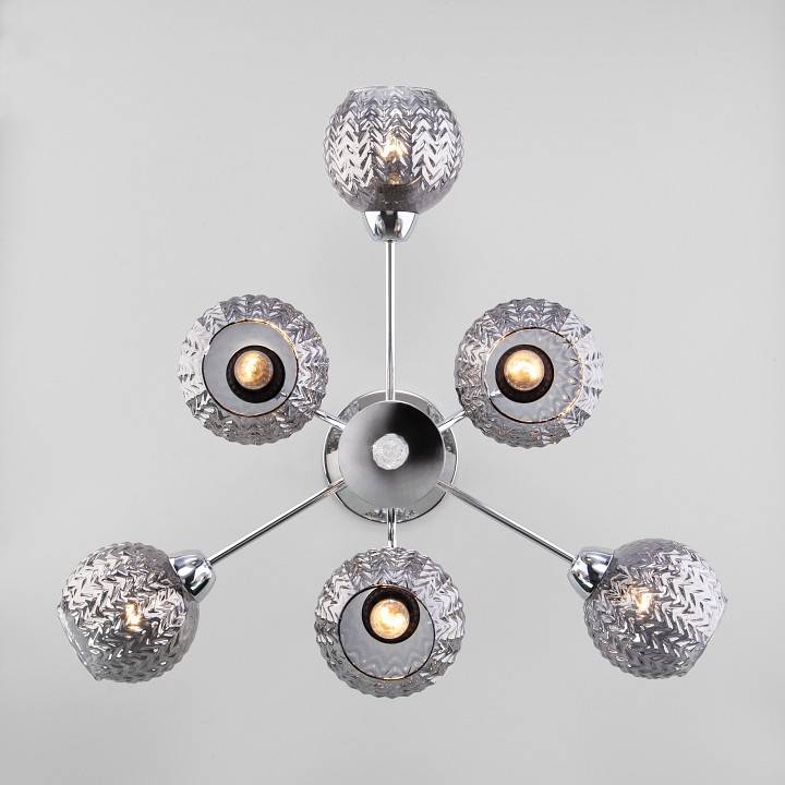 Люстра на штанге Eurosvet Ottawa 30175/6 хром 30175/6