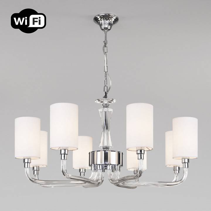 Подвесная люстра Eurosvet Catania хром Smart 60120/8
