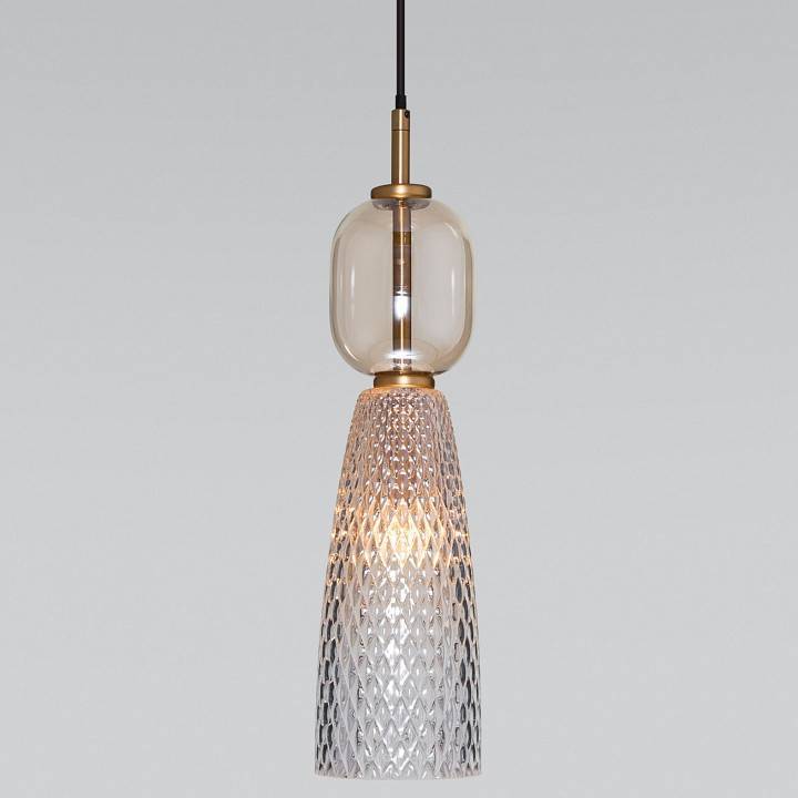 Подвесной светильник Eurosvet Glossy 50211/1 янтарный