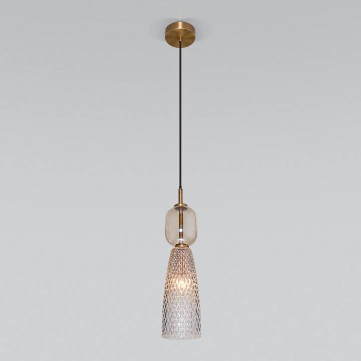 Подвесной светильник Eurosvet Glossy 50211/1 янтарный