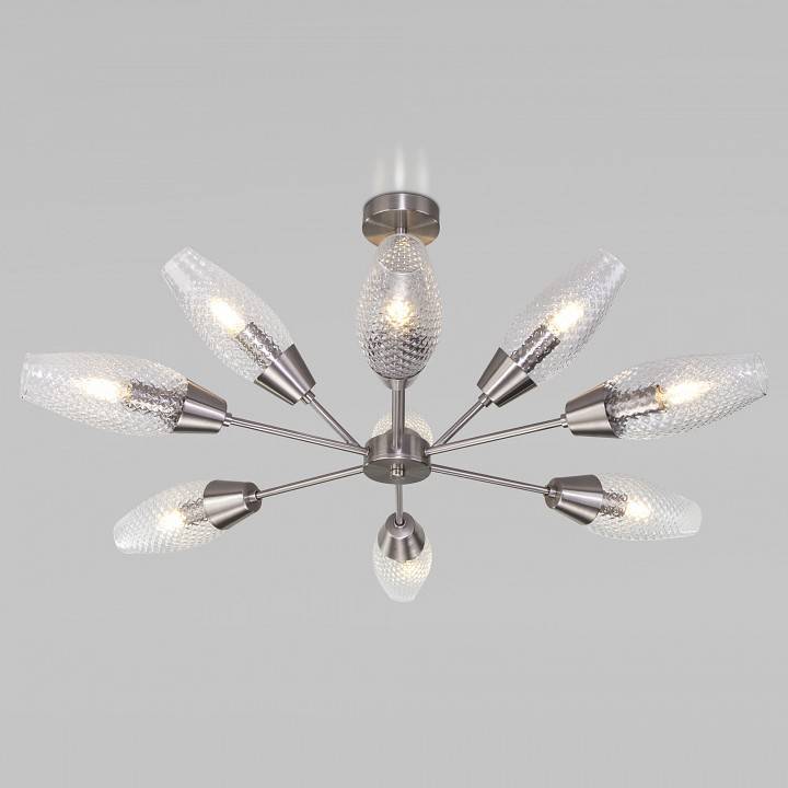 Люстра на штанге Eurosvet Thalia 60140/9 сатин-никель 60140/9