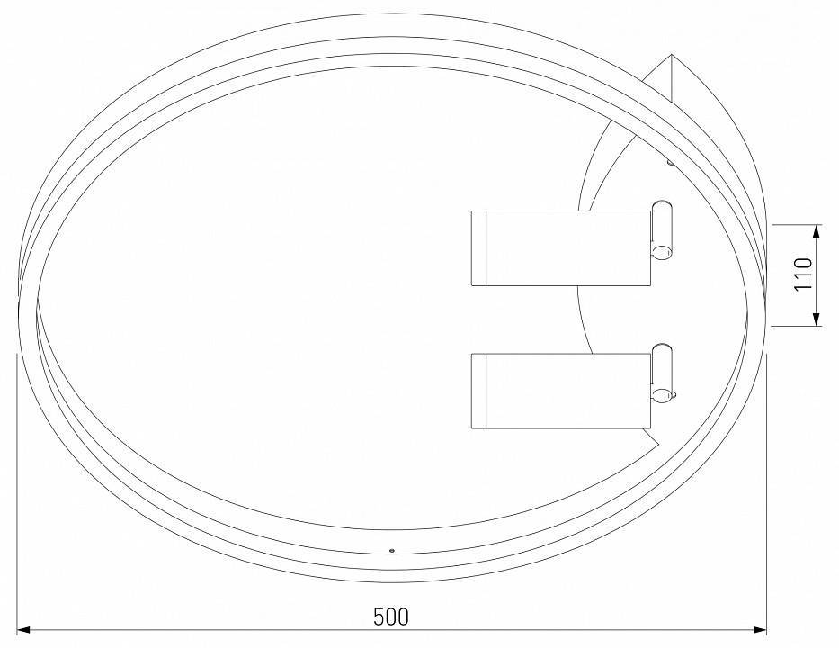 Накладной светильник Eurosvet Luminari 90247/3 черный/золото Smart
