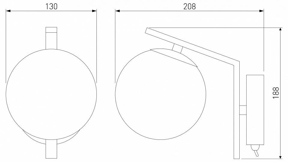 Бра Eurosvet Shape хром 70132/1