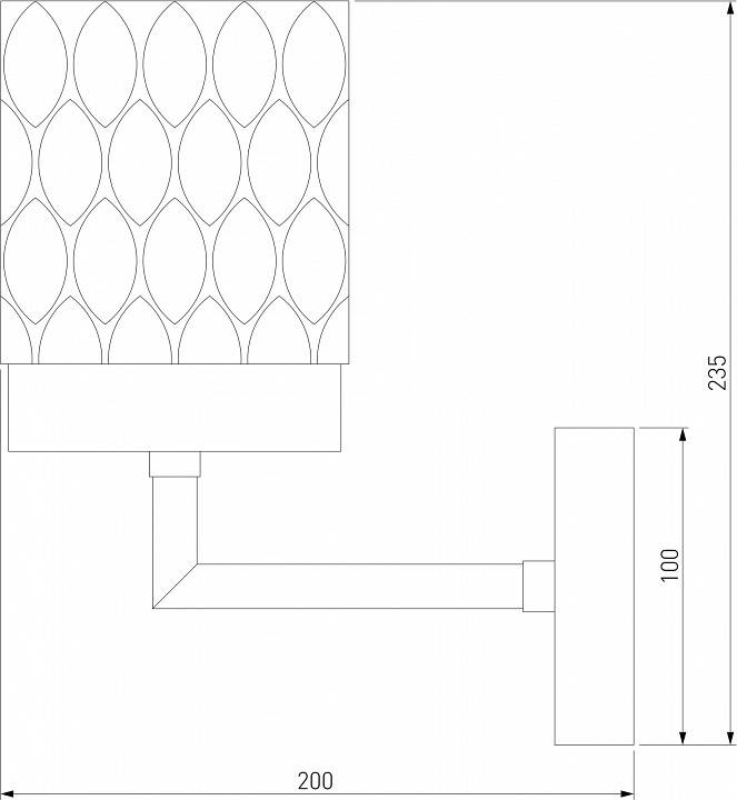 Бра Eurosvet Calle 60127/1 хром 60127/1