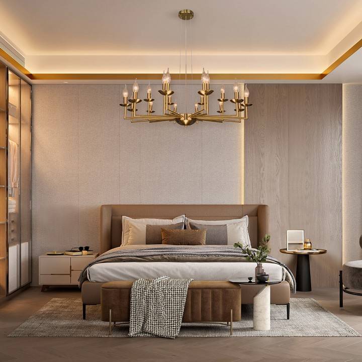 Подвесная люстра Eurosvet Cariso латунь 60150/18