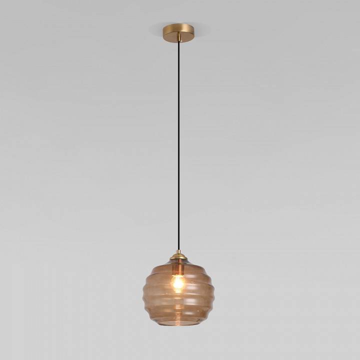 Подвесной светильник Eurosvet Ice 50239/1 коньячный