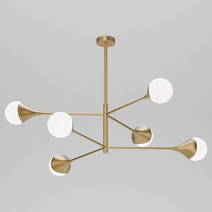 Люстра на штанге Eurosvet Calyx 60168/6 латунь