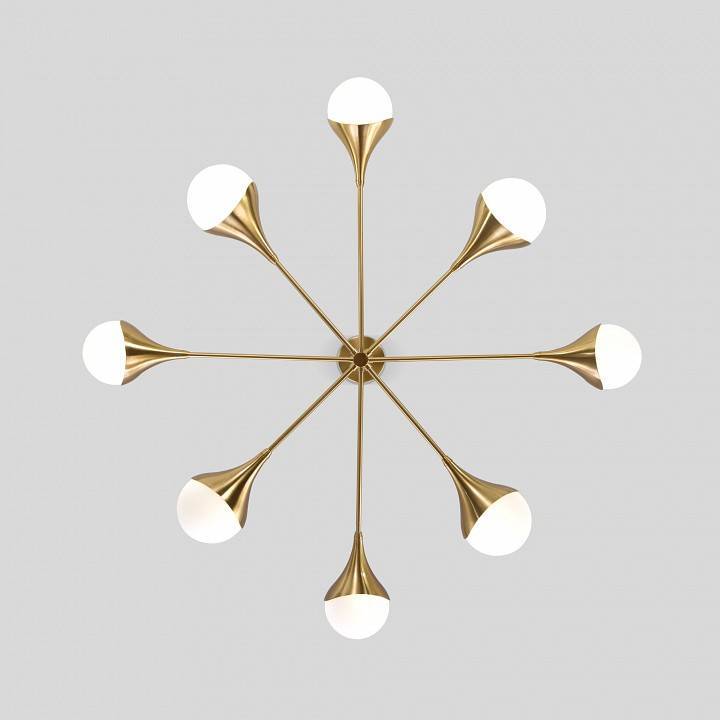 Люстра на штанге Eurosvet Calyx 60168/8 латунь