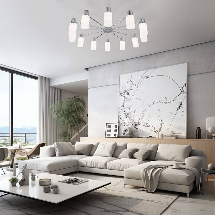 Потолочная люстра Eurosvet Vegga хром Smart 70160/12