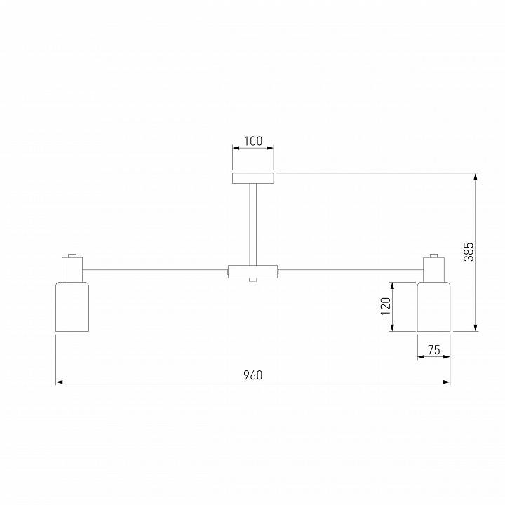 Потолочная люстра Eurosvet Vegga хром Smart 70160/12