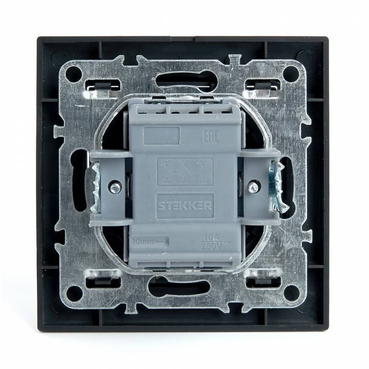 Выключатель двухклавишный Stekker Эрна 39921