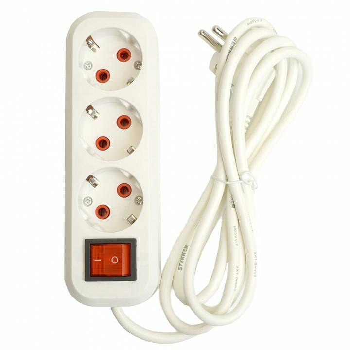 Удлинитель с выключателем Stekker Stekker 49353