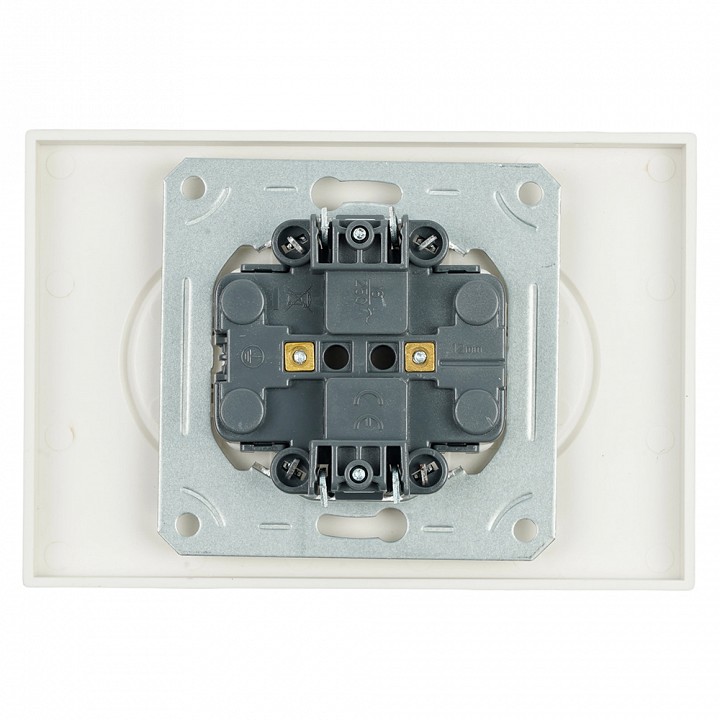 Розетка двойная без заземления и со шторкой, без рамки Stekker RST10-5116-08 49903