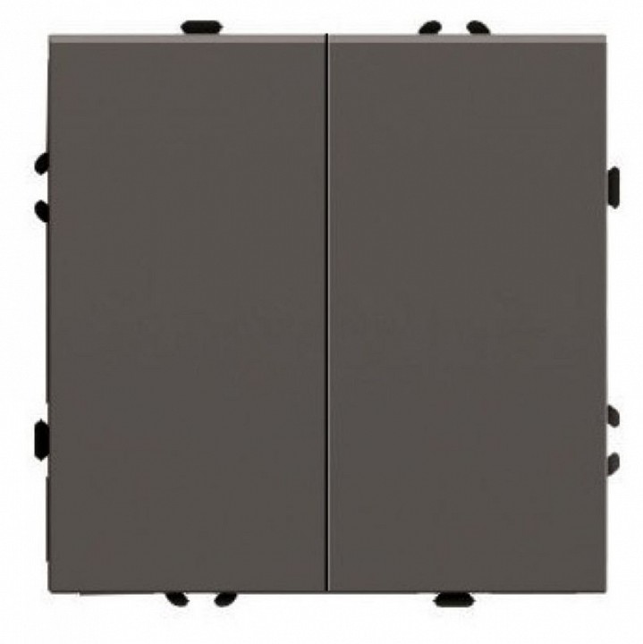 Переключатель двухклавишный без рамки Stekker Эмили 49921