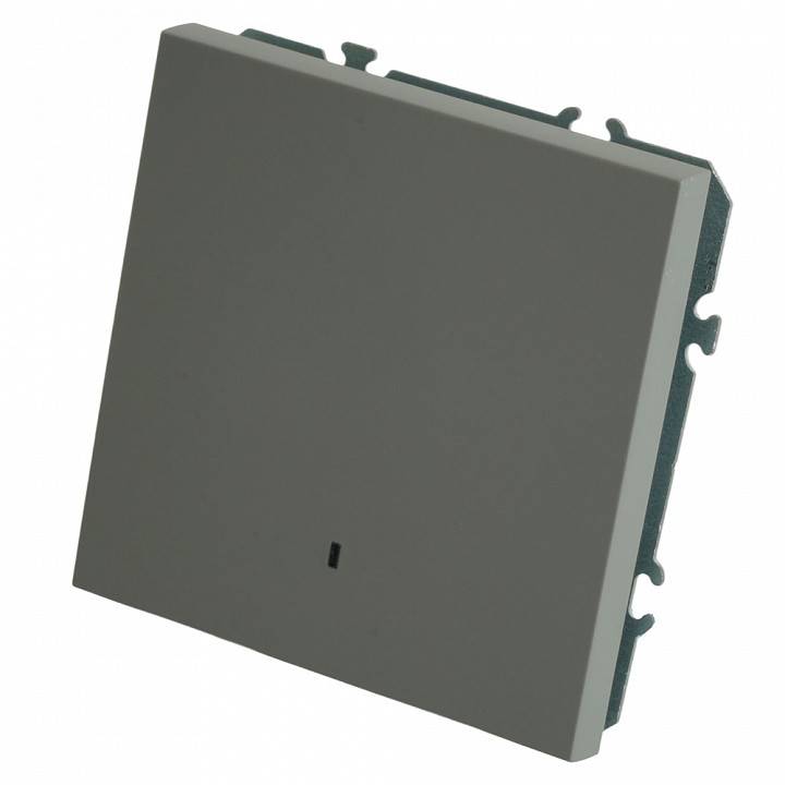 Выключатель одноклавишный с подсветкой без рамки Stekker Эмили 49941