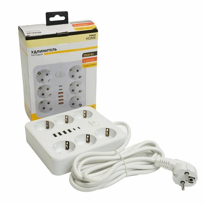 Удлинитель Stekker Home plus 49982