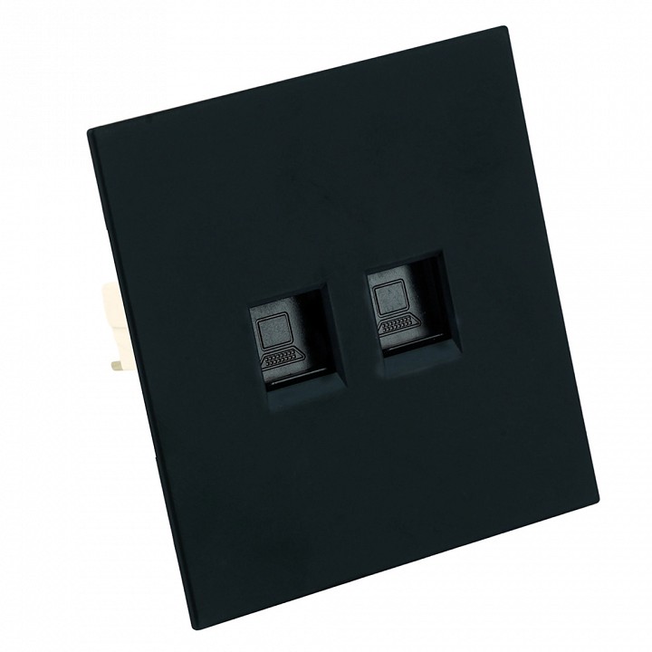 Розетка двойная Ethernet RJ-45 без рамки Stekker Мия 50451