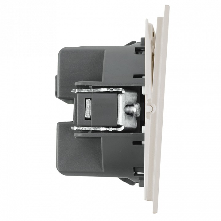 Выключатель двухклавишный с подсветкой без рамки Stekker Мия 50476