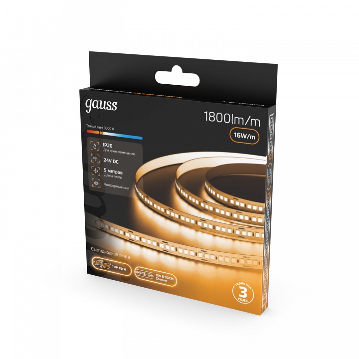 Лента светодиодная Gauss  23637032014