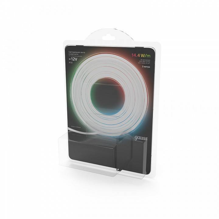 Комплект светодиодной ленты Gauss 2835/60-SMD 5 м 12В 6500К IP20 312000444