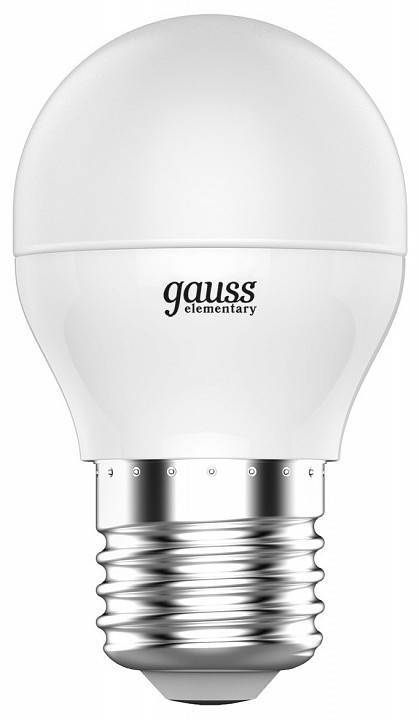 Лампа светодиодная Gauss Elementary A60 8 Вт E27 4100 К 53228