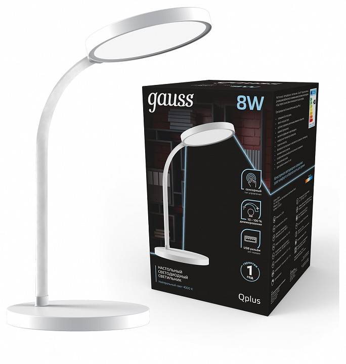 Настольная лампа офисная Gauss GT503 GT5031