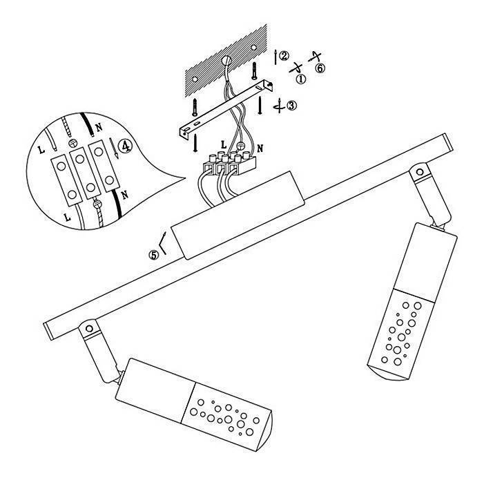 Спот Globo Peru 2 лампы 56199-2