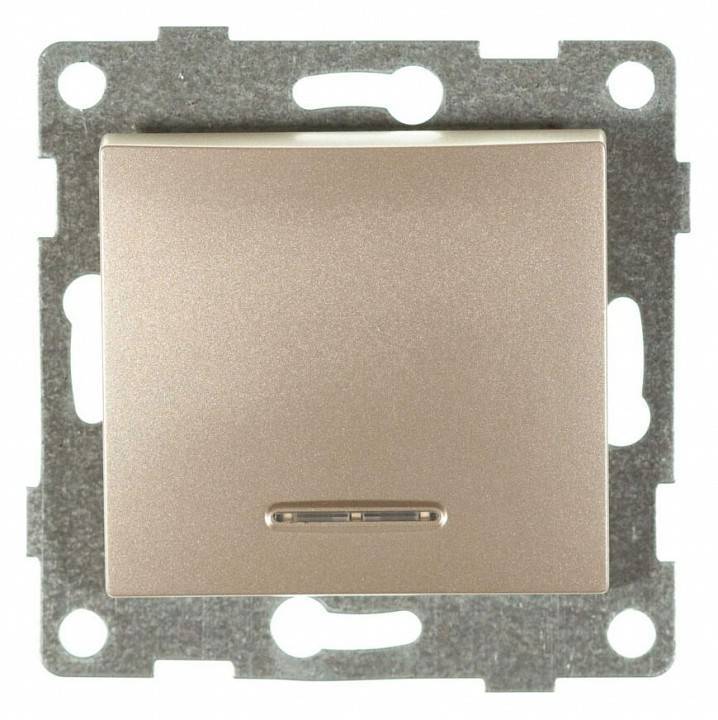 Выключатель сенсорый одноклавишный с подсветкой, без рамки Gusi Electric BRAVO С10В18-027