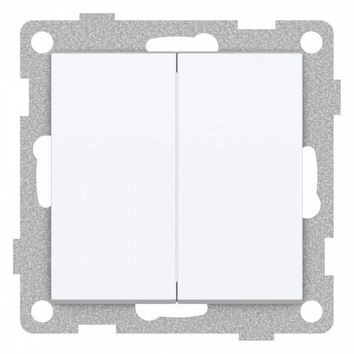 Выключатель двухклавишный без рамки Gusi Electric UGRA С11В2-001