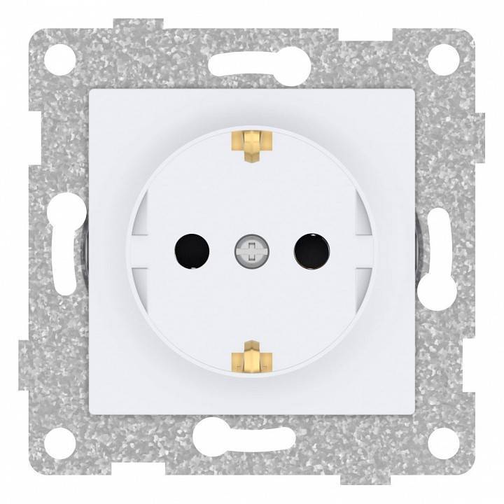 Розетка с заземлением и шторками Gusi Electric UGRA С11Р4-001