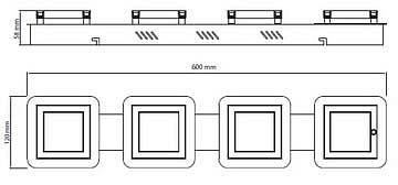 Накладной светильник Horoz Electric Likya-5 HRZ00002252