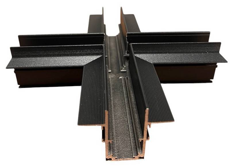 Соединитель X-образный для встраиваемых треков Hesby ElDeko 0160