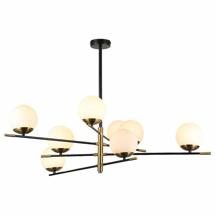 Люстра на штанге ILLUMICO 8 ламп IL0063-8P-79 BK COP