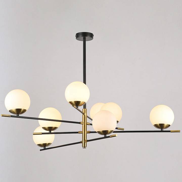 Люстра на штанге ILLUMICO 8 ламп IL0063-8P-79 BK COP