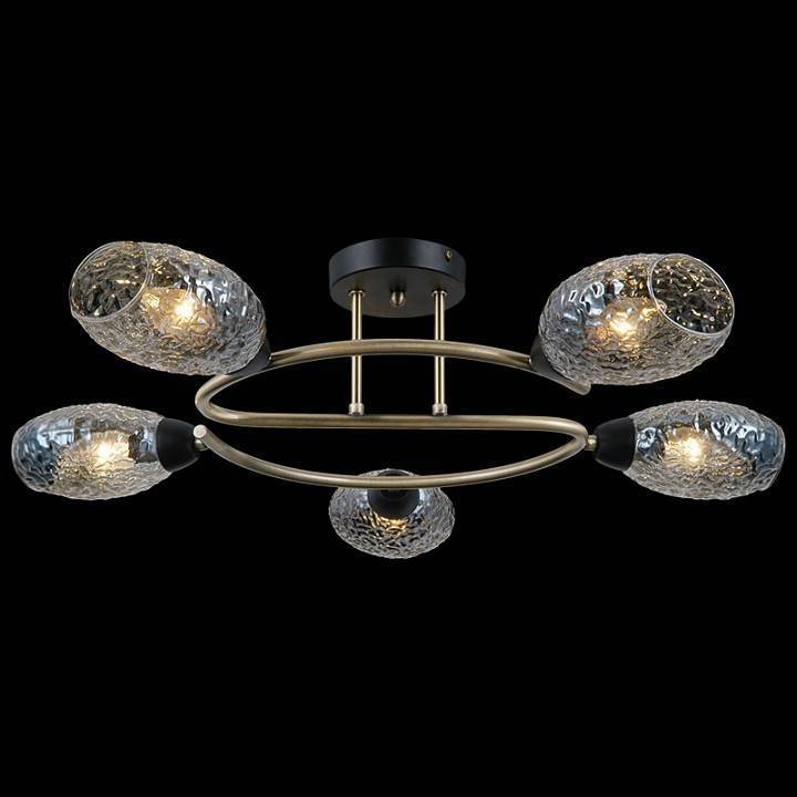 Потолочная люстра ILLUMICO  IL0300-5CSQ-79 BK AB