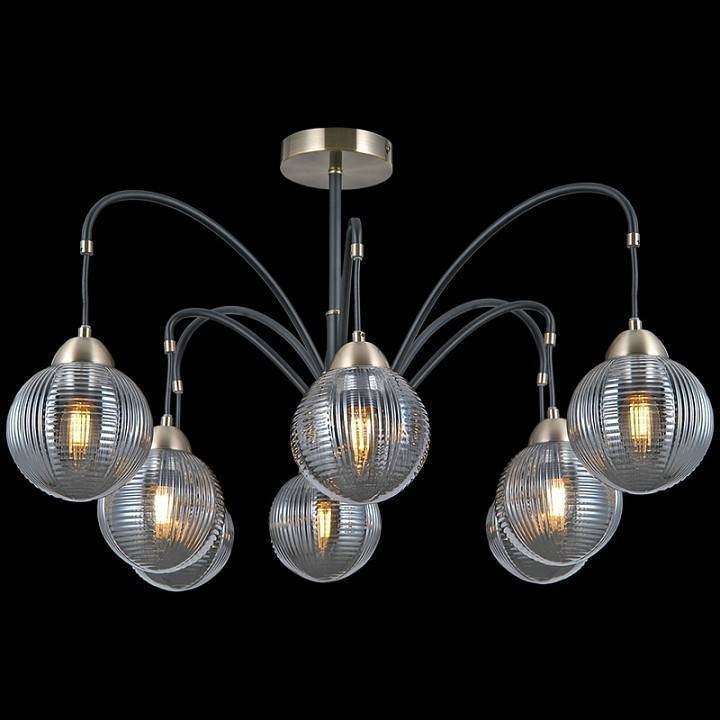 Люстра на штанге ILLUMICO  IL0433-8PSQ-79 BK AB