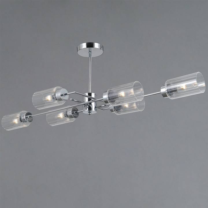 Люстра на штанге ILLUMICO NAPLES IL0734-6ASQ-25 CR NAPLES