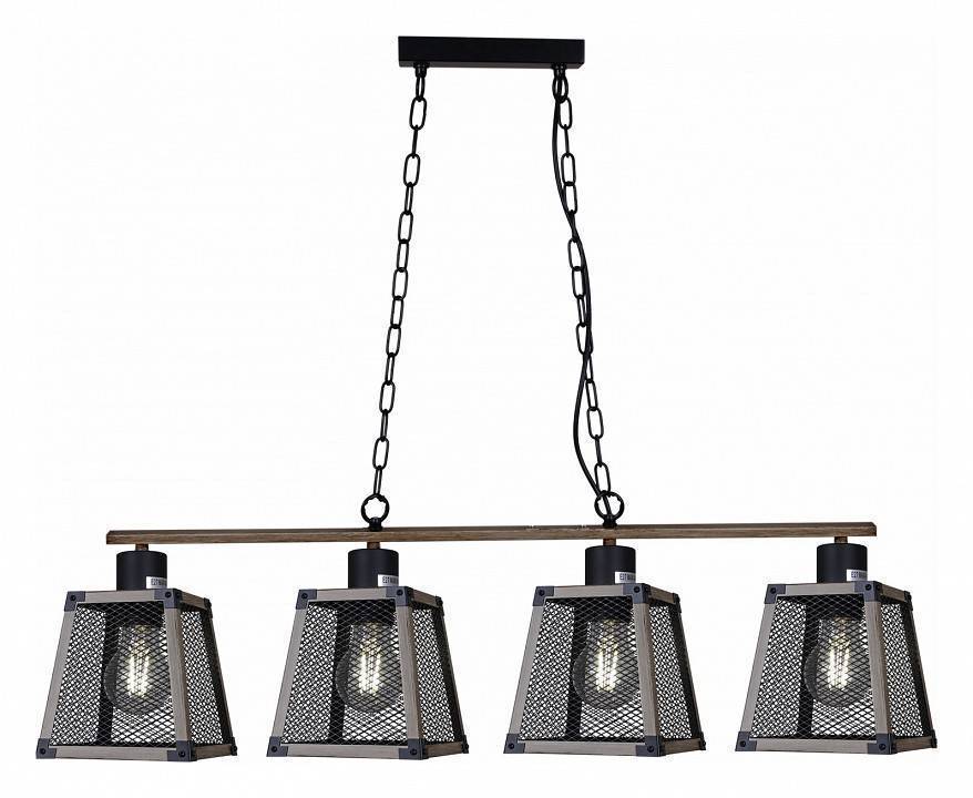 Потолочная люстра ILLUMICO WOOD IL1006-4LL-05 BK WOOD