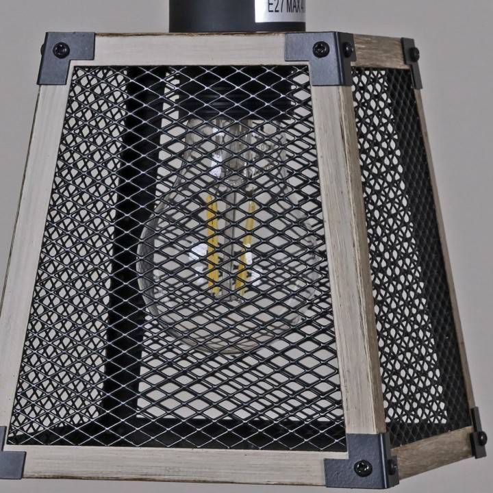 Потолочная люстра ILLUMICO WOOD IL1006-4LL-05 BK WOOD