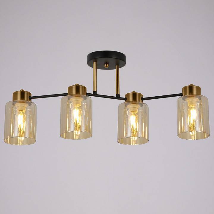 Светильник на штанге ILLUMICO Qui IL6111-4COU-79 BK GD Qui