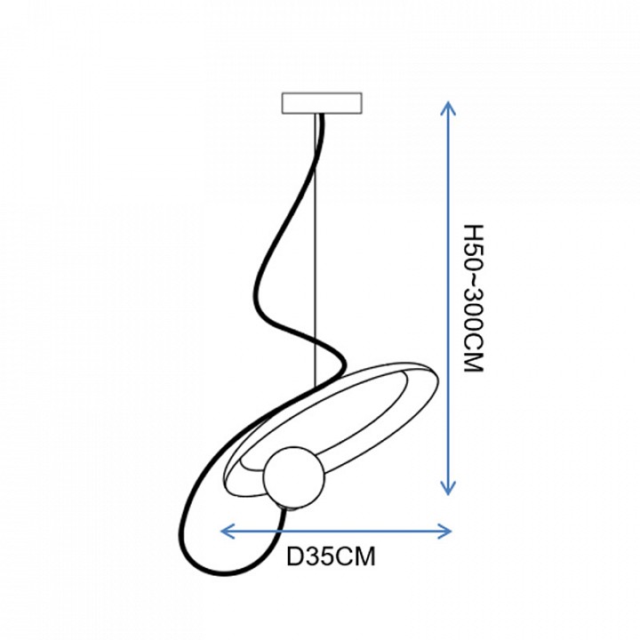 Подвесной светильник Imperiumloft MARGOTT Black margott01