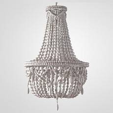 Подвесная люстра ImperiumLoft Rh Anselme White Wood Large Chandelier 40.1934-0