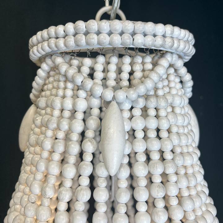 Подвесная люстра ImperiumLoft Rh Anselme White Wood Large Chandelier 40.1934-0