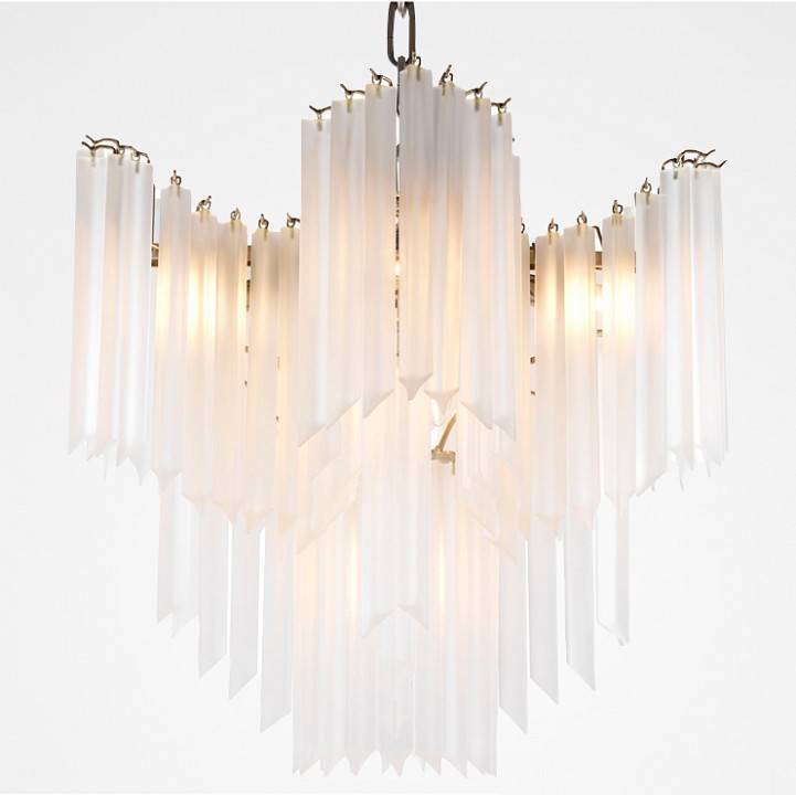 Подвесная люстра Imperiumloft Chandelier Pulsar White Glass 40.2107
