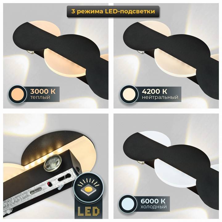 Накладной светильник Imex IL.0040.0060 IL.0040.0060-4-MBK